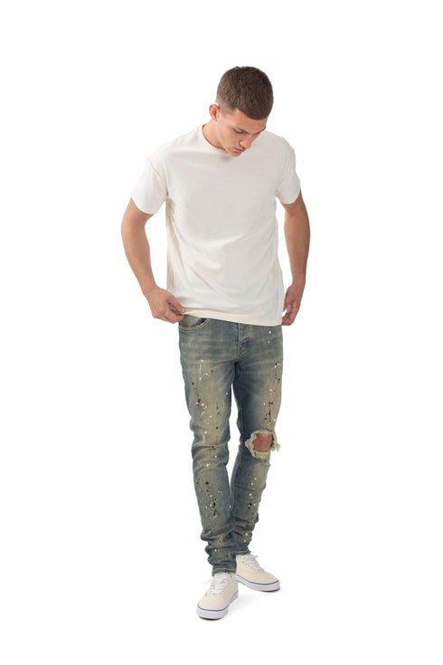PURPLE BRAND DROPPED FIT JEANS - MID RISE Mens Apparel -