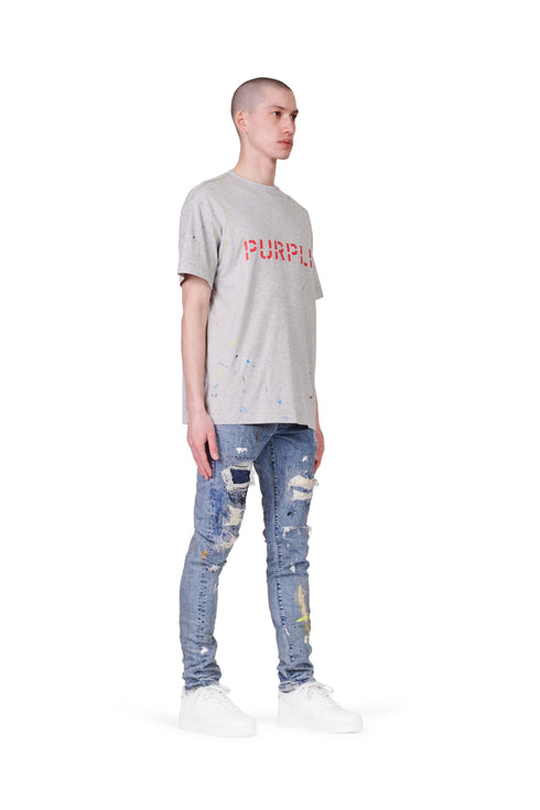 Purple brand faded indigo paint repair - MENS APPAREL