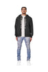 PURPLE BRAND FRENCH TERRY BLACK STENCIL ZIP Mens Apparel -