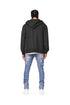 PURPLE BRAND FRENCH TERRY BLACK STENCIL ZIP Mens Apparel -