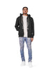 PURPLE BRAND FRENCH TERRY BLACK STENCIL ZIP Mens Apparel -