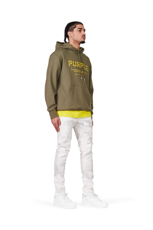 PURPLE BRAND FRENCH TERRY STENCIL HOODIE Mens Apparel - MENS