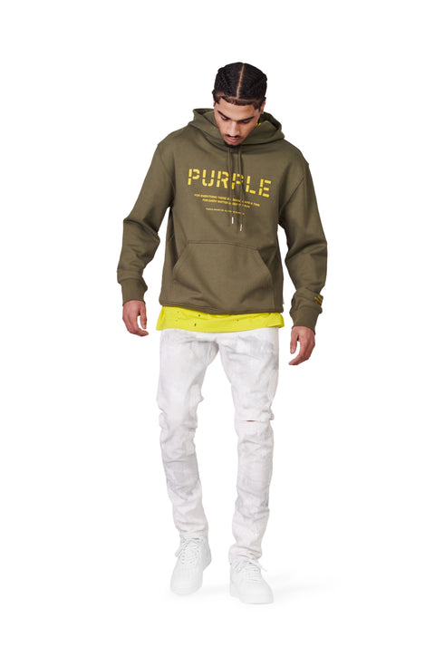 PURPLE BRAND FRENCH TERRY STENCIL HOODIE Mens Apparel - MENS