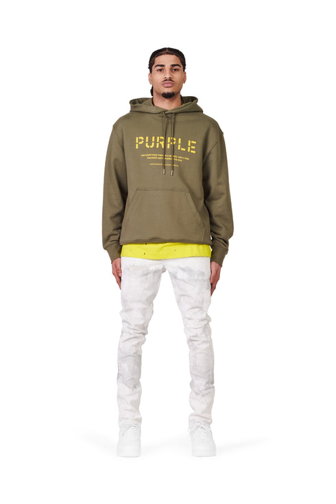 PURPLE BRAND FRENCH TERRY STENCIL HOODIE Mens Apparel - MENS
