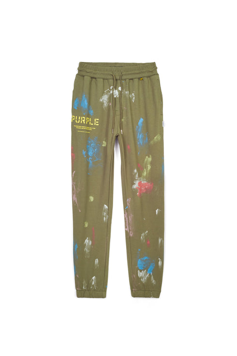 PURPLE BRAND FRENCH TERRY STENCIL JOGGERS Mens Apparel -
