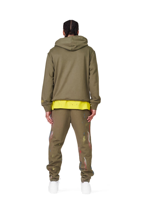 PURPLE BRAND FRENCH TERRY STENCIL JOGGERS Mens Apparel -