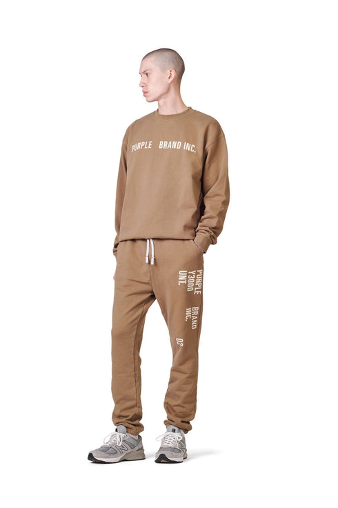 PURPLE BRAND HISTORY JOGGER - EARTH Mens Apparel - MENS