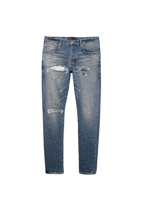 PURPLE BRAND INDIGO REFLECTIVE REPAIR Mens Apparel - MENS