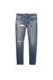 PURPLE BRAND INDIGO REFLECTIVE REPAIR Mens Apparel - MENS