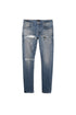 PURPLE BRAND INDIGO REFLECTIVE REPAIR Mens Apparel - MENS