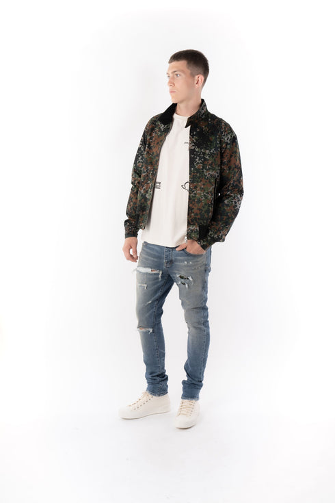 PURPLE BRAND INDIGO REFLECTIVE REPAIR Mens Apparel - MENS