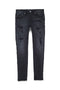 PURPLE BRAND P001-BQDP223 Black Quilted Destroy Mens Apparel