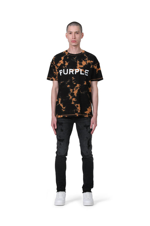 PURPLE BRAND P001-BQDP223 Black Quilted Destroy Mens Apparel