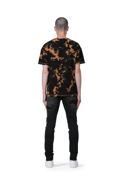 PURPLE BRAND P001-BQDP223 Black Quilted Destroy Mens Apparel