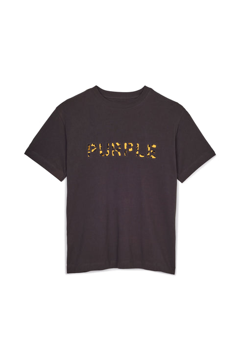 PURPLE BRAND JERSEY BLACK DIECUT LEOPARD S/S Mens Apparel -