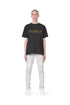 PURPLE BRAND JERSEY BLACK DIECUT LEOPARD S/S Mens Apparel -
