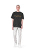 PURPLE BRAND JERSEY BLACK DIECUT LEOPARD S/S Mens Apparel -