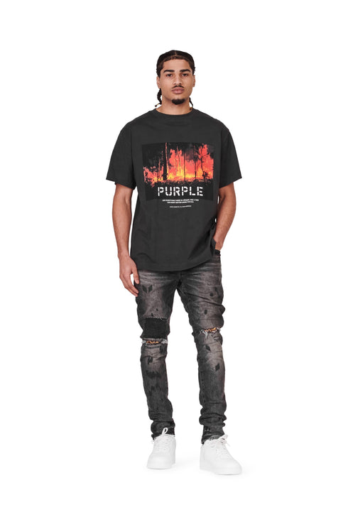 PURPLE BRAND JERSEY BLACK SEASONS S/S Mens Apparel - Mens