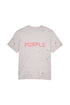 PURPLE BRAND JERSEY GREY STENCIL PAINT S/S Mens Apparel -