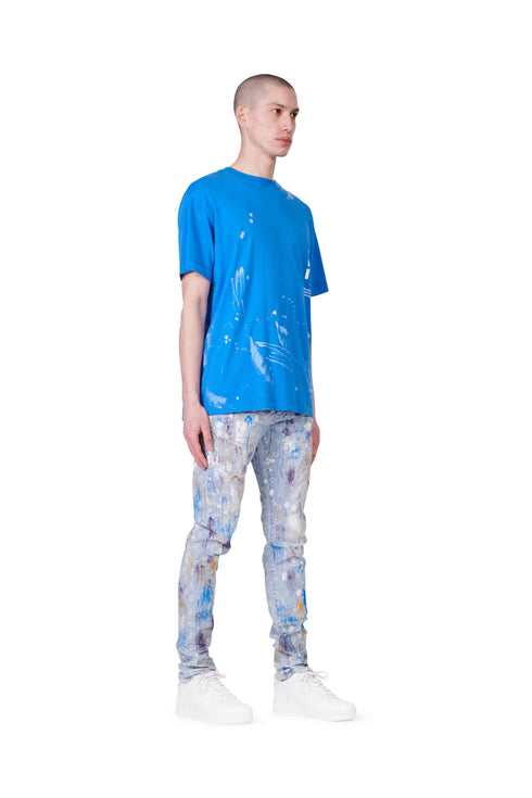 PURPLE BRAND JERSEY ROYAL STENCIL S/S Mens Apparel - Mens