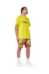 PURPLE BRAND JERSEY YELLOWSTENCIL PAINT S/S Mens Apparel -