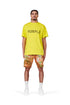 PURPLE BRAND JERSEY YELLOWSTENCIL PAINT S/S Mens Apparel -