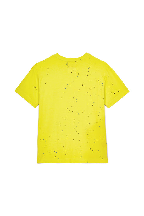 PURPLE BRAND JERSEY YELLOWSTENCIL PAINT S/S Mens Apparel -
