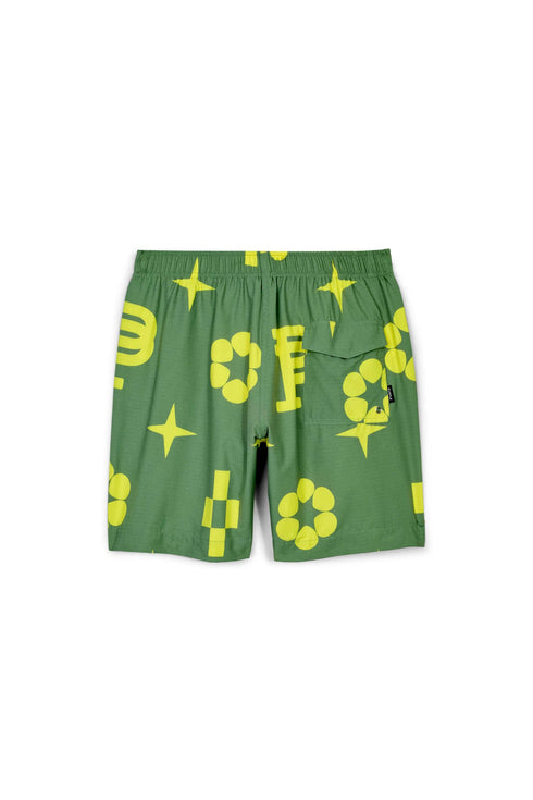 PURPLE BRAND JUMBO MONOGRAM SWIM SHORTS Mens Apparel - MENS