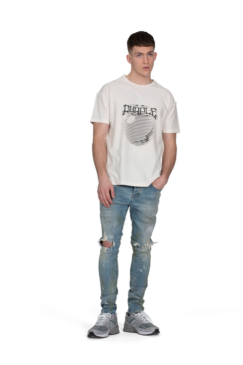 PURPLE BRAND LIGHT BLUE VINTAGE Mens Apparel - MENS APPAREL