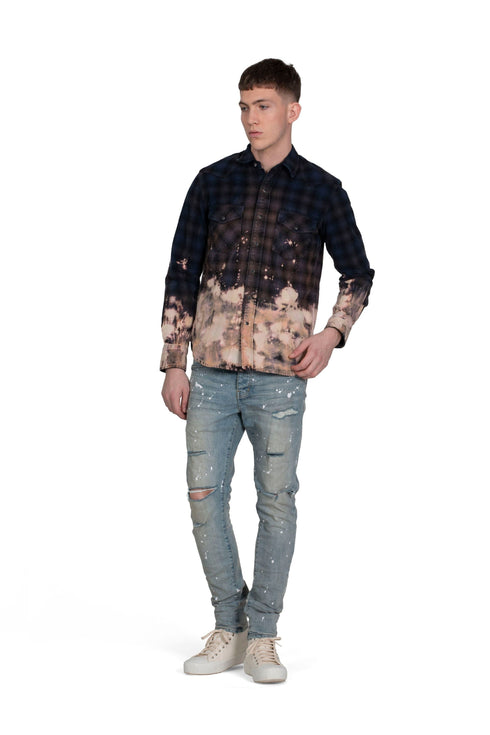 PURPLE BRAND LIGHT INDIGO PAINT Mens Apparel - MENS APPAREL