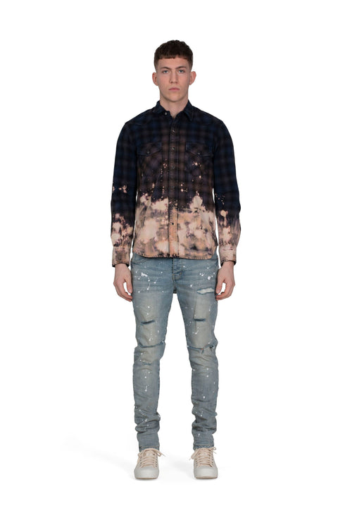 PURPLE BRAND LIGHT INDIGO PAINT Mens Apparel - MENS APPAREL