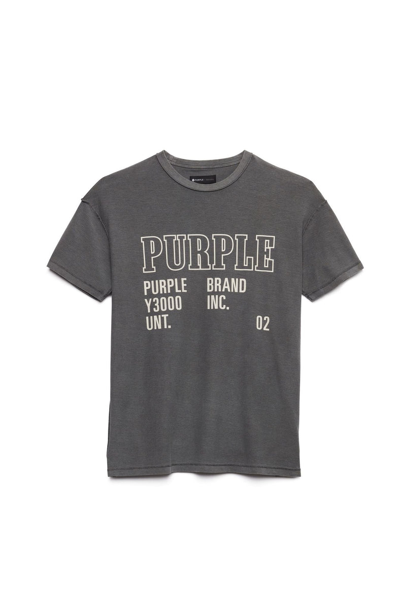 Purple Brand Skull Jersey Tee 'Black, P101-SBK2222