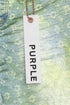 Purple brand neon monogram over light indigo Denim - MENS