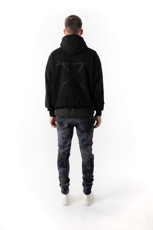 PURPLE BRAND O/S HOODY THORN BLACK Mens Apparel - MENS