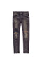 PURPLE BRAND P001 BLACK ANIMAL REPAIR Mens Apparel - Mens