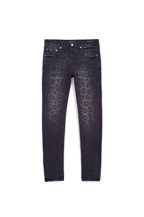PURPLE BRAND P001 BLACK MONOGRAM LEOPARD Mens Apparel - Mens