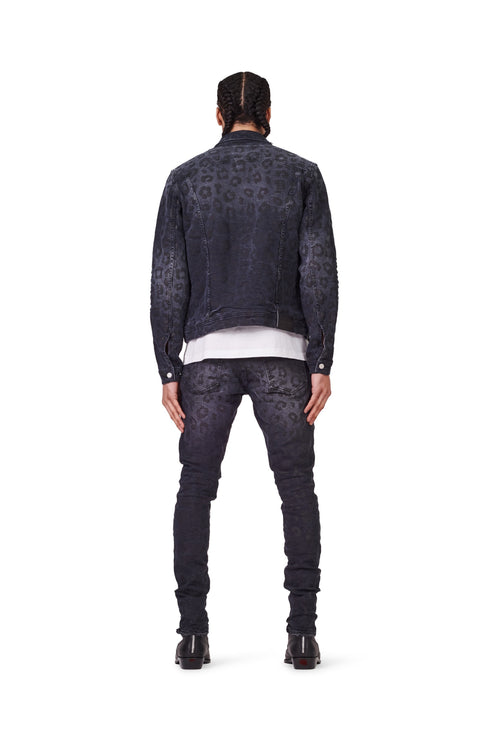 PURPLE BRAND P001 BLACK MONOGRAM LEOPARD Mens Apparel - Mens
