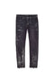 PURPLE BRAND P001 BLACK WASH SILVER OIL COATED Mens Apparel