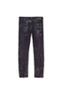 PURPLE BRAND P001 BLACK WASH SILVER OIL COATED Mens Apparel