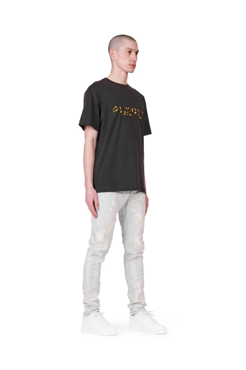 PURPLE BRAND P001 CREAM SPRAYED REFLECTIVE Mens Apparel -