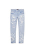 PURPLE BRAND P001 LIGHT INDIGO JACQUARD MONOGRAM Mens