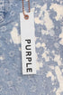 PURPLE BRAND P001 LIGHT INDIGO JACQUARD MONOGRAM Mens