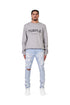 PURPLE BRAND P001 LIGHT INDIGO JACQUARD MONOGRAM Mens