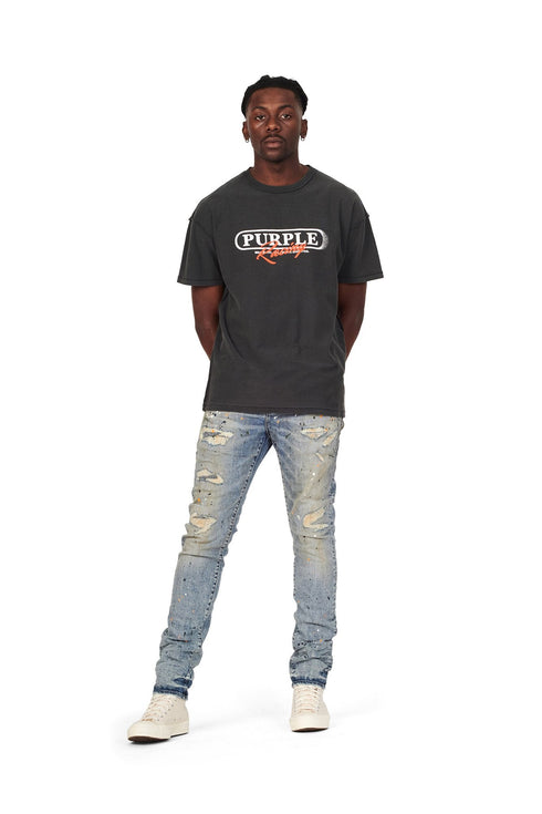 PURPLE BRAND P001-LPR LIGHT INDIGO PAINT REPAIR Mens Apparel