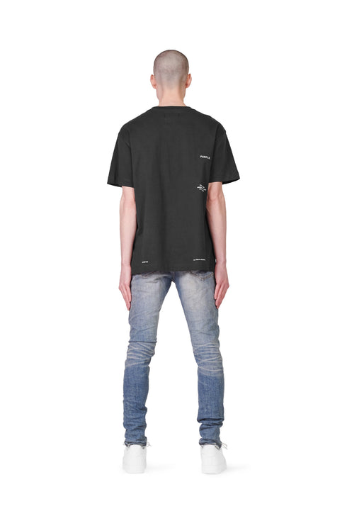 PURPLE BRAND P001 MID INDIGO ANIMAL REPAIR Mens Apparel -