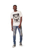PURPLE BRAND P001 MID INDIGO CAMO REPAIR Mens Apparel - MENS