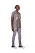 PURPLE BRAND P001 WORN GREY KNEE SLIT Mens Apparel - MENS