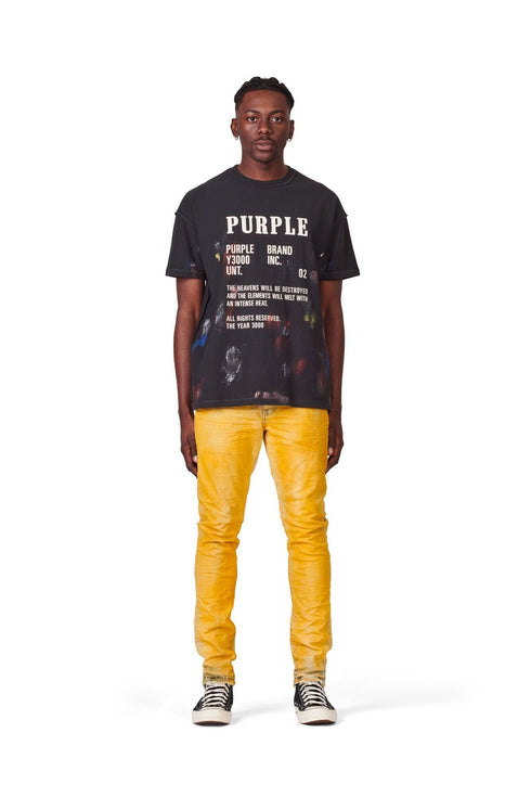 PURPLE BRAND P001 YELLOW OVER LIGHT INDIGO Mens Apparel -