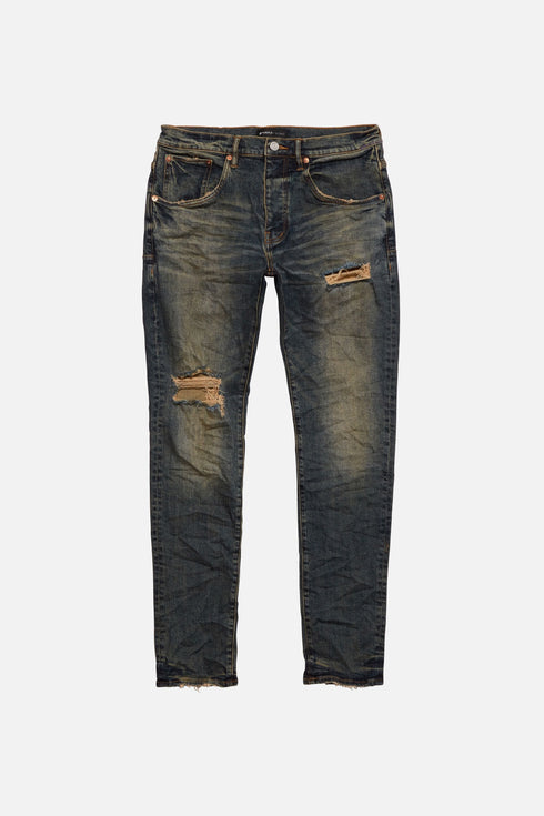 PURPLE BRAND P002 DISTRESSED INDIGO BLOWOUT Mens Apparel -