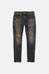 PURPLE BRAND P002 DISTRESSED INDIGO BLOWOUT Mens Apparel -